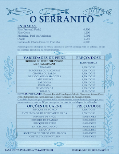 Opinii despre O Serranito în Setúbal - Gastronomia e hotelaria