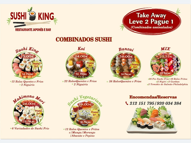Restaurante Japonês - SUSHI KING - Barreiro