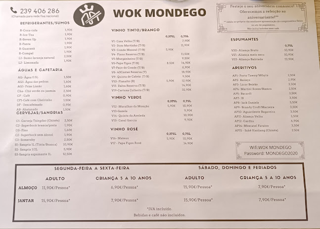 Restaurante WOK MONDEGO