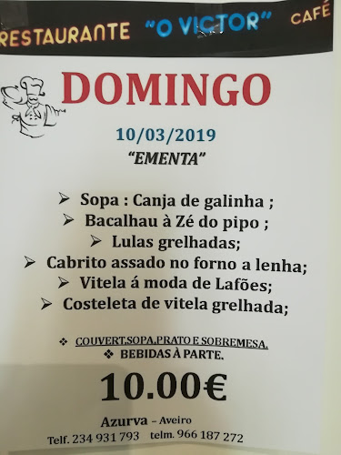 Opinii despre O Victor în Eixo - Gastronomia e hotelaria