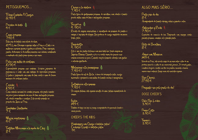 Cheer's - Food and Drinks