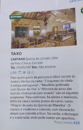 Opinii despre TAXO - Tradição Apurada în Cartaxo - Gastronomia e hotelaria