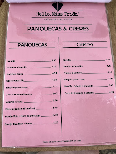 Hello Miss Frida - Gastronomia e hotelaria