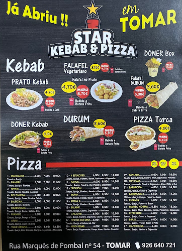 Reviews of Star Kebab & Pizza Tomar in Tomar - Gastronomia e hotelaria