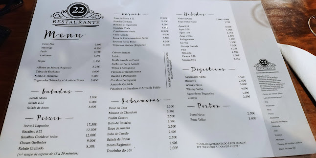 Reviews of Restaurante 22 in Vila Real - Gastronomia e hotelaria