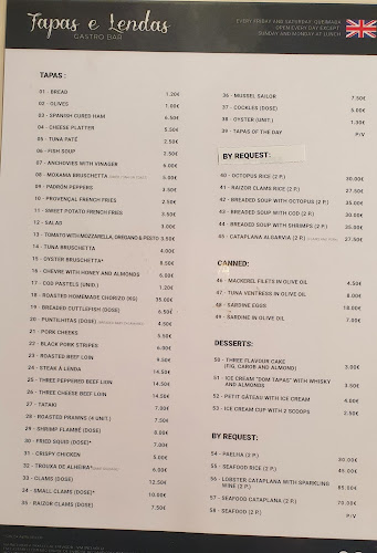 Tapas e Lendas restauração - Olhão