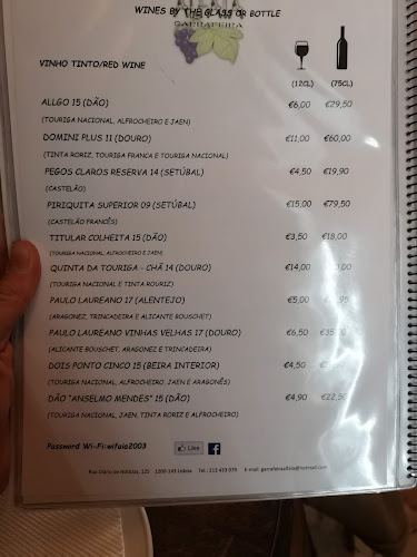 Opinii despre Garrafeira Alfaia în Lisboa - Gastronomia e hotelaria