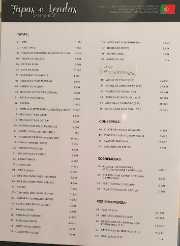 Opinii despre Tapas e Lendas restauração în Olhão - Gastronomia e hotelaria
