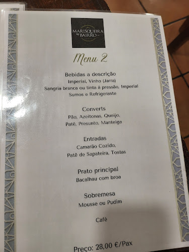 Marisqueira do Bairro - Gastronomia e hotelaria