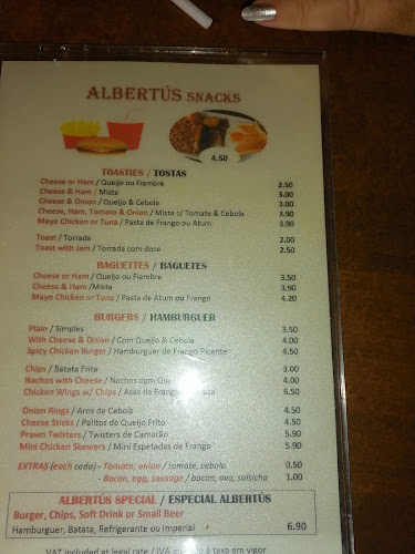 Opinii despre Albertus Bar în Albufeira - Gastronomia e hotelaria