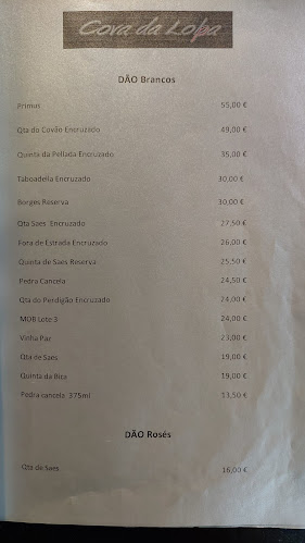 Restaurante Cova da Loba - Gastronomia e hotelaria
