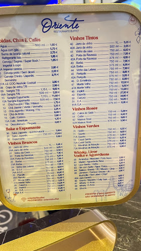 Opinii despre Oriente Restaurante Buffet în Odivelas - Gastronomia e hotelaria