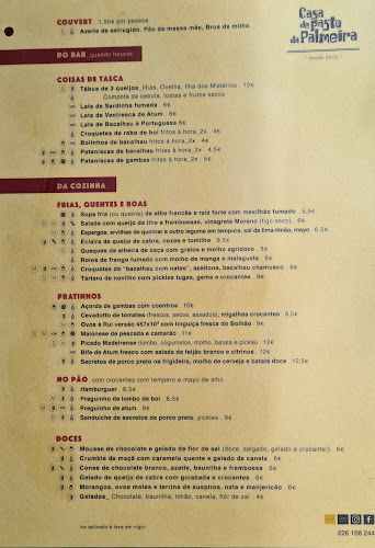 Opinii despre Casa de Pasto da Palmeira în Porto - Gastronomia e hotelaria