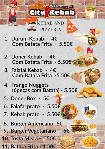 Opinii despre City Kebab & Pizza. în Vila do Conde - Gastronomia e hotelaria