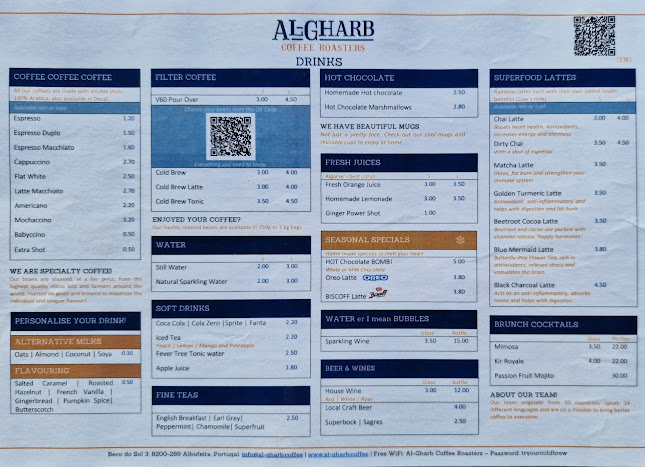 Opinii despre Al-Gharb Coffee Roasters în Albufeira - Gastronomia e hotelaria