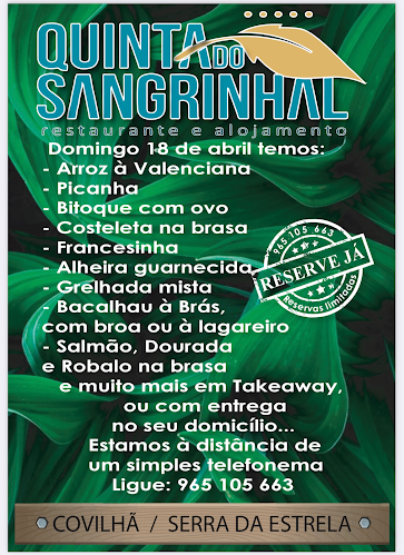 Quinta do Sangrinhal - Gastronomia e hotelaria