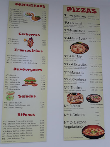 Pizzaria Cafetaria Mais - Prato do dia