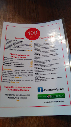 Pizzaria 400° - Gastronomia e hotelaria