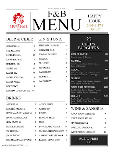 Opinii despre Bar Liverpool în Lisboa - Gastronomia e hotelaria