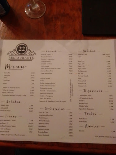 Restaurante 22 Open Times