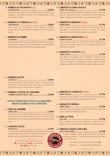 Opinii despre Cinnamon Indian Tapas Bar în Lisboa - Gastronomia e hotelaria