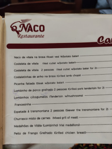 O Naco - Gastronomia e hotelaria