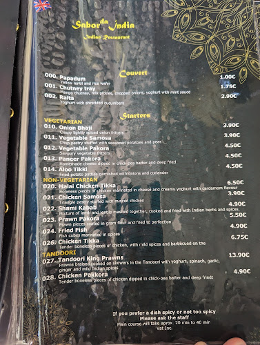 Sabor da Índia Open Times