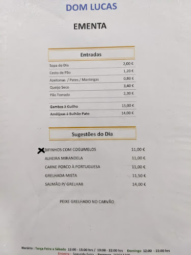 Restaurante Dom Lucas - Santiago do Cacém