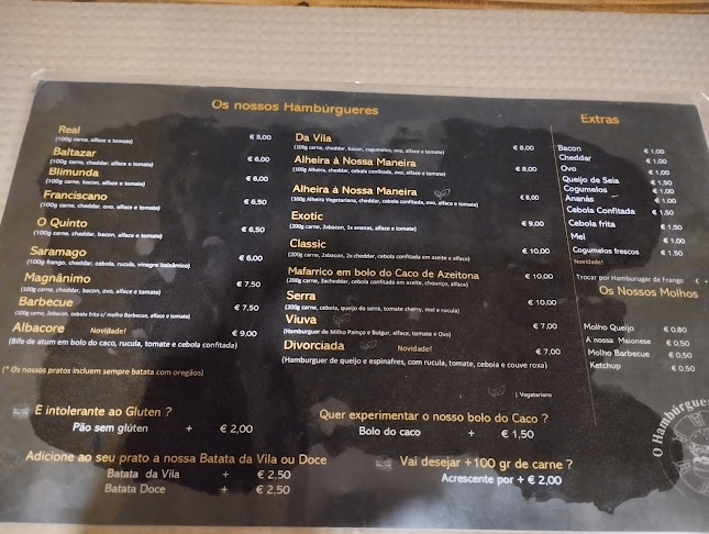 Opinii despre O Hamburguer da Vila în Mafra - Gastronomia e hotelaria