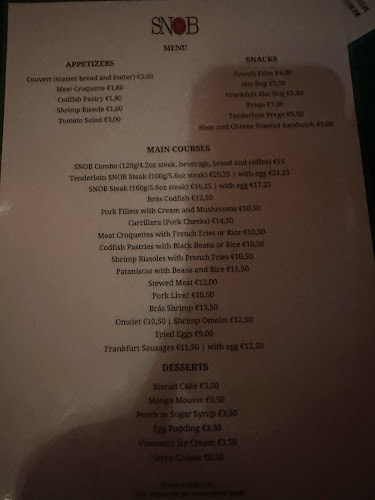 Opinii despre Snob Bar în Lisboa - Gastronomia e hotelaria