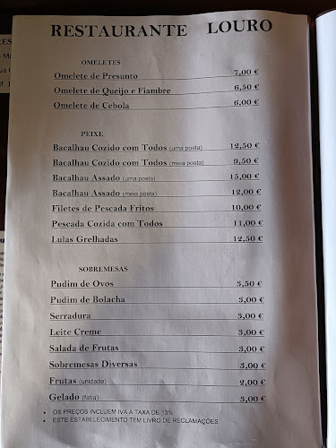Restaurante Louro - Gastronomia e hotelaria