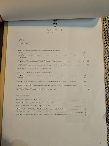 Opinii despre Restaurante Japonês - VELVET în Póvoa de Varzim - Gastronomia e hotelaria