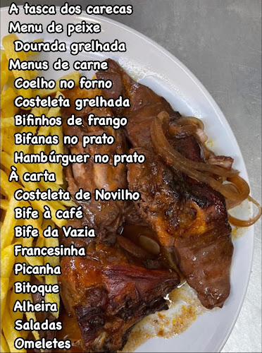 Opinii despre A tasca dos carecas în Torres Vedras - Gastronomia e hotelaria