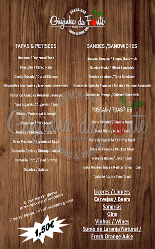 Opinii despre Ginginha da Fonte în Tavira - Gastronomia e hotelaria