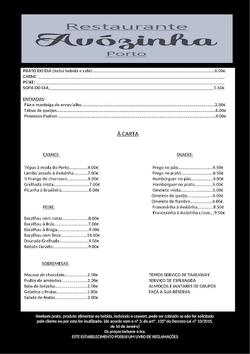 Restaurante Avózinha Porto