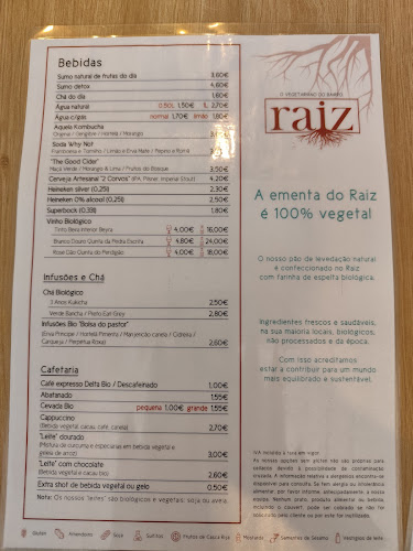 Raiz - O Vegetariano do Bairro - Gastronomia e hotelaria
