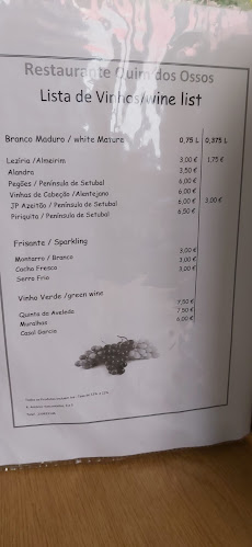 Comentarii opinii despre Quim dos Ossos