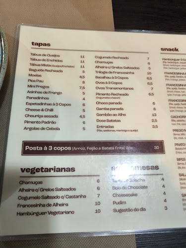 Comments and reviews of 3 Copos - Tapas e Vinhos