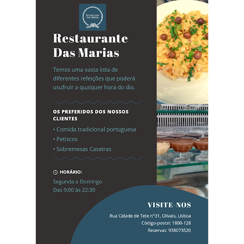 Restaurante Das Marias - Lisboa
