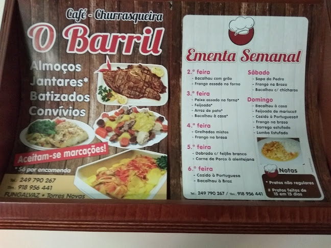 Opinii despre Café Churrasqueira O Barril în Ourém - Gastronomia e hotelaria