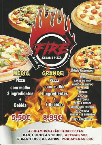 Opinii despre Fire Kebab e Pizza în Reboleira - Gastronomia e hotelaria
