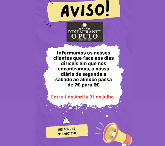 Restaurante O Pulo - Santa Eulália