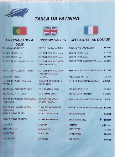 Restaurante Tasca da Fatinha Peixe Assado e Choco Frito