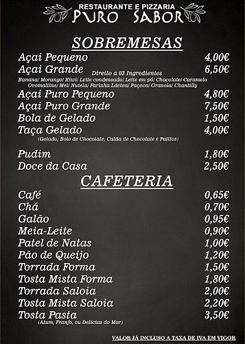 Restaurante e Pizzaria Puro Sabor - Torres Vedras