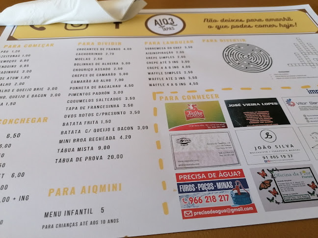 Aiq3 Tapas Phone number