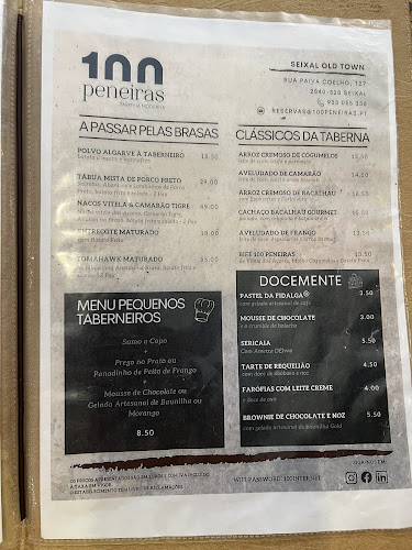 100 Peneiras - Gastronomia e hotelaria