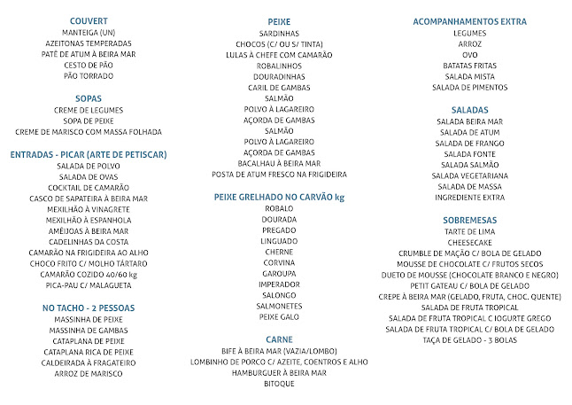 Beira Mar Restaurante Bar - Costa da Caparica