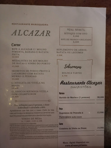 Restaurante Alcazar Open Times