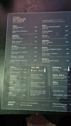 Opinii despre O bar mais triste da cidade în Lisboa - Gastronomia e hotelaria