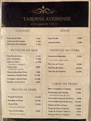 Taberna Aveirense - Gastronomia e hotelaria